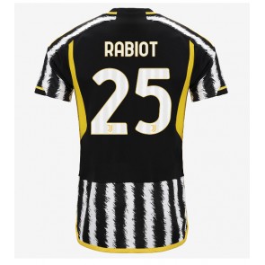 Lacne Muži Futbalové dres Juventus Adrien Rabiot #25 2023-24 Krátky Rukáv - Domáci